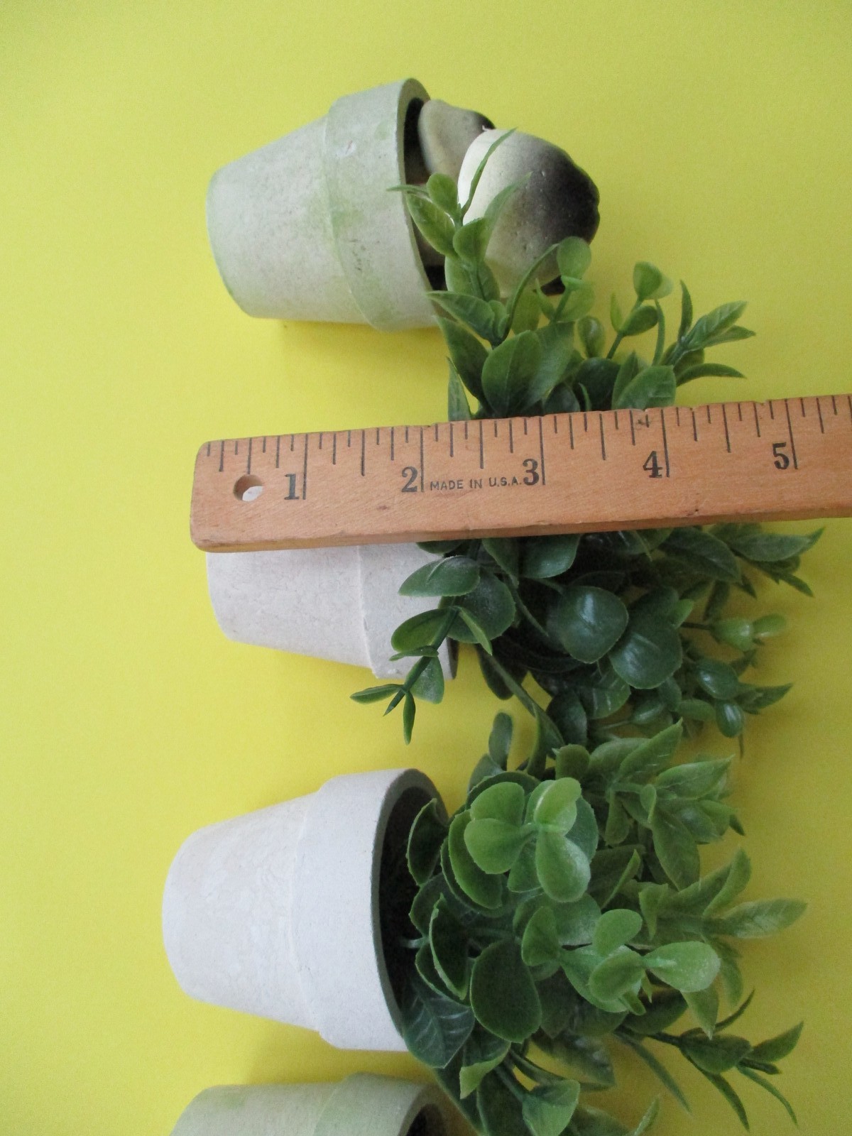 5 PLANTS IN POTS Artificial Small Fake home/office MUSHROOMS LAVENDAR GREENS