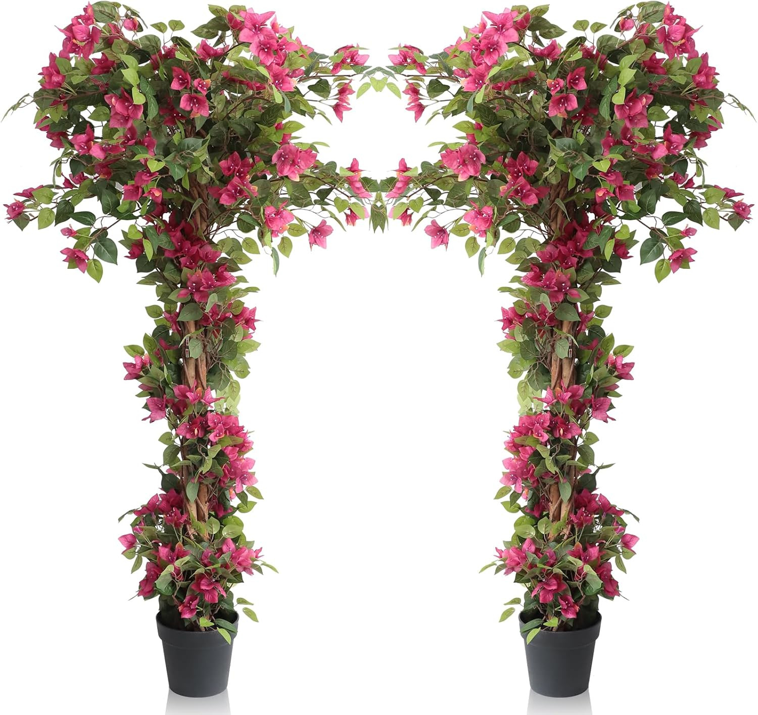 5FT Faux Bougainvillea Trees in Pot – Indoor/Outdoor Decor – 2 PCS