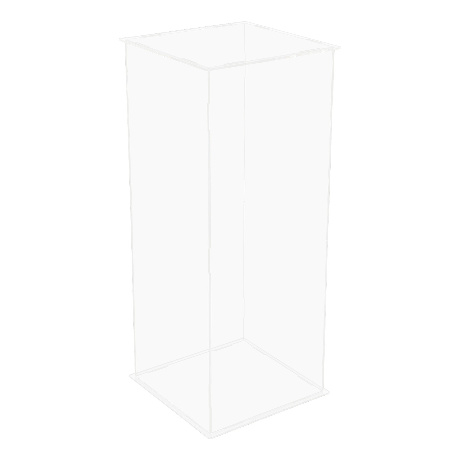 Art Sculpture Stand Acrylic Flower Stand Clear Display Flower Tower 25*25*60cm