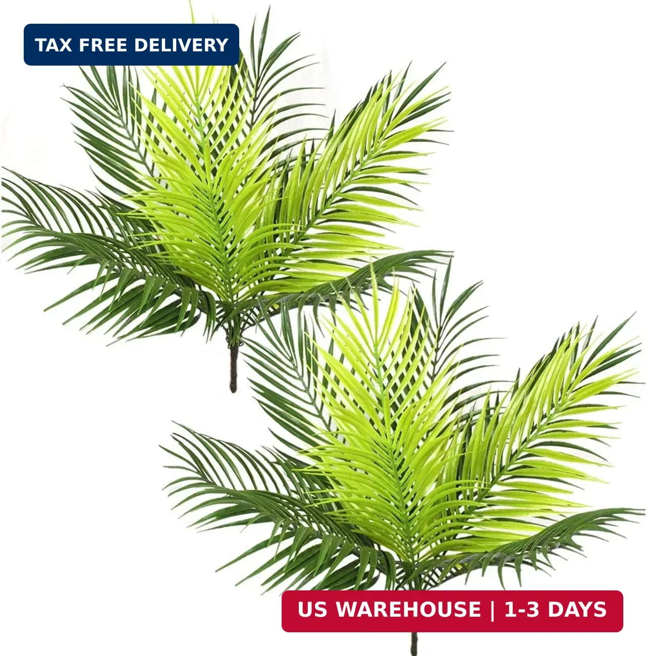 PASYOU Artificial Palm Tree, Plastic Plants Greenery Fake Tropical Shrubs Faux B