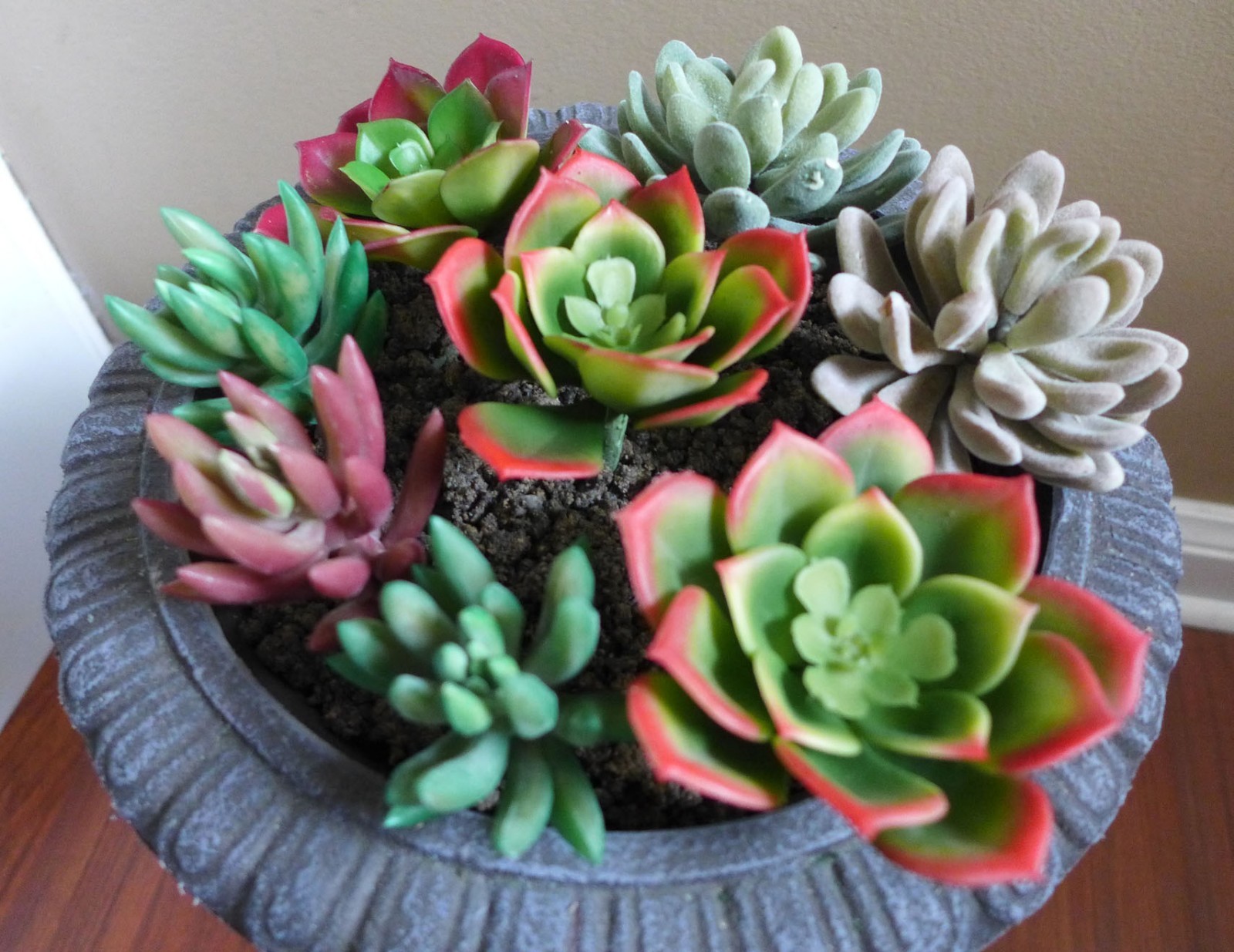 8 Artificial mini plants unkillable Succulents Grass Home Garden Decoration
