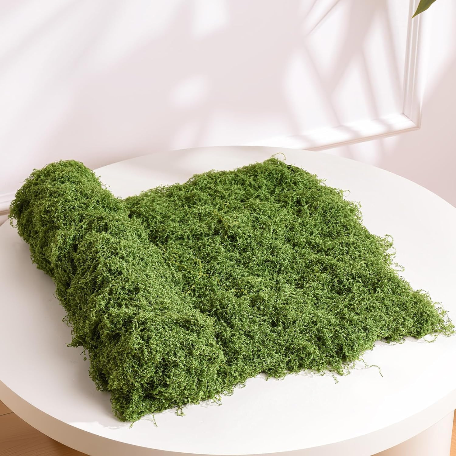 Artificial Moss Mat, Green, 39.37 X 39.37 Inches (Light Green), Waterproof Indoo