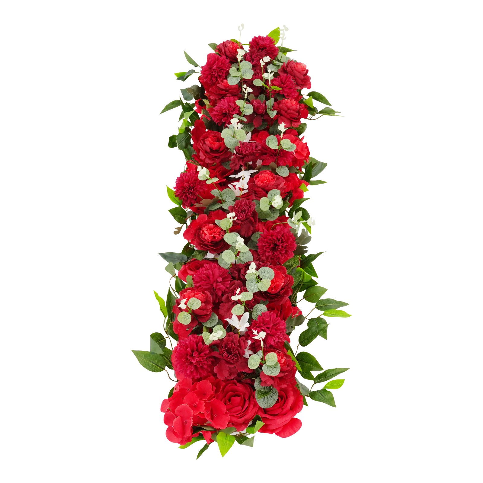 Artificial Flower Artificial Polyester Fibre Flowers Row 100*30cm for Home Decor