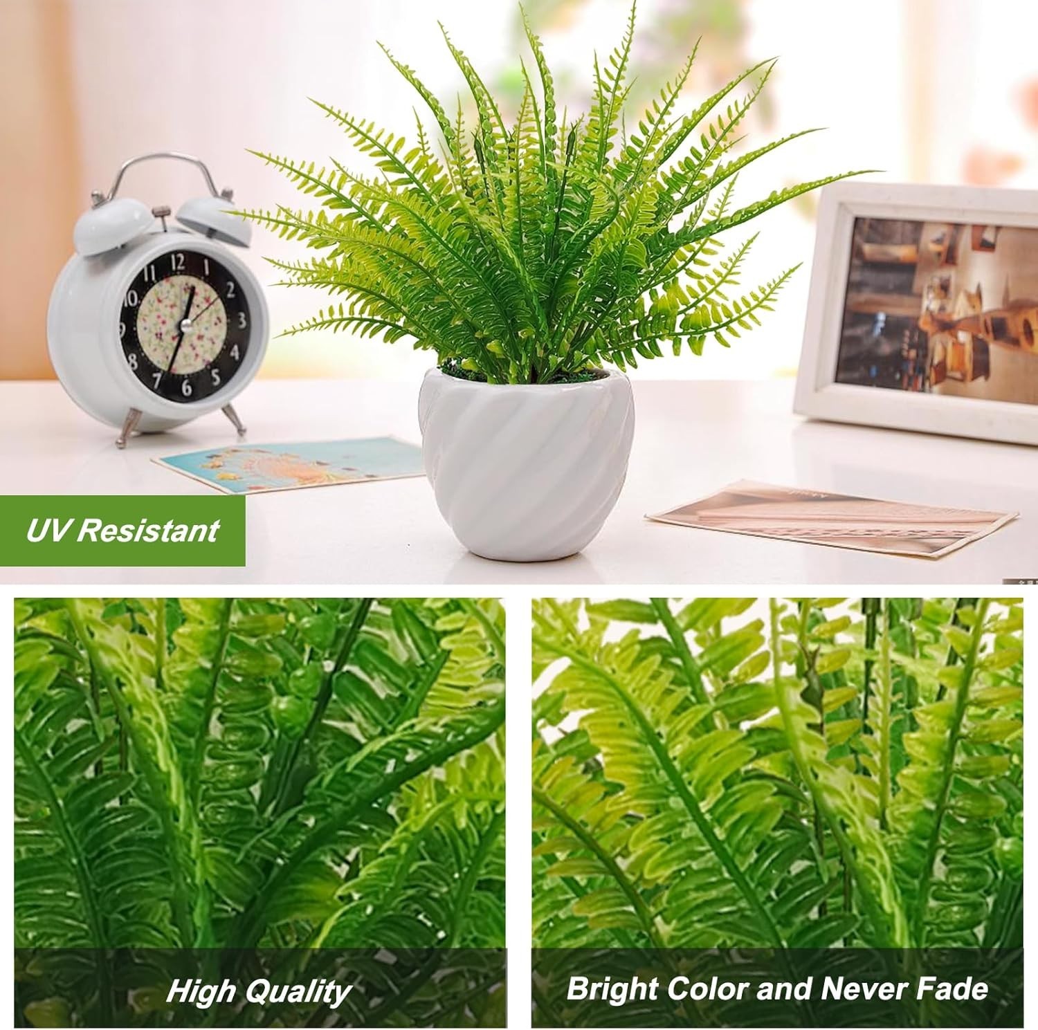 40 Count Artificial Boston Ferns – Perfect for Creating Natural Spaces