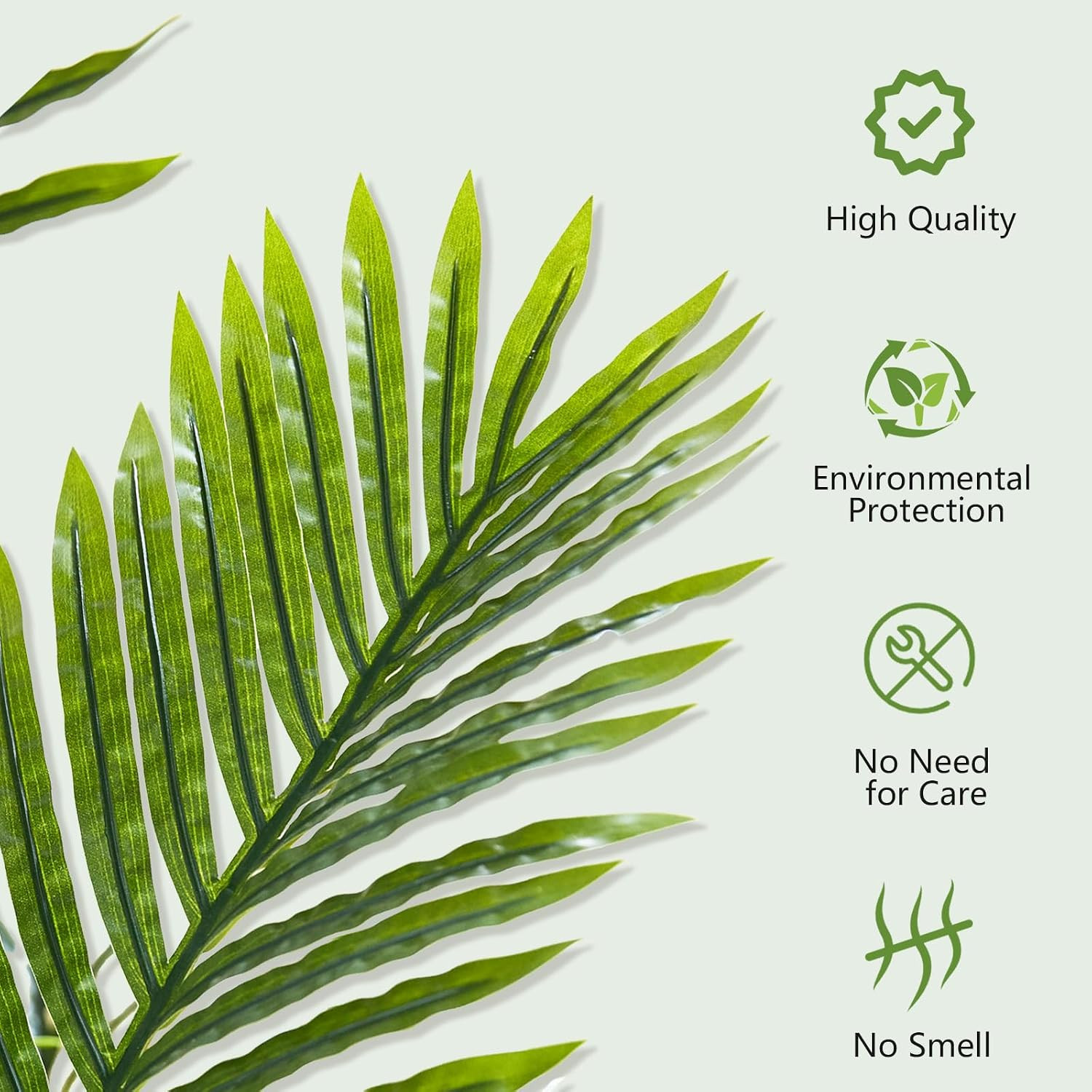 6FT Artificial Areca Palm Tree Faux Indoor Plant 18 Leaves Home Office Decor Pot