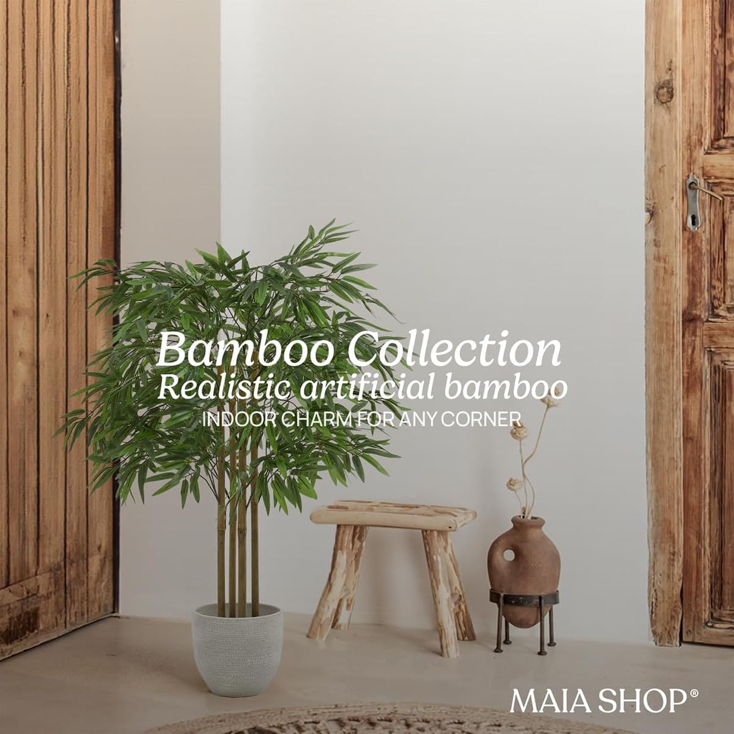 3ft 5in Artificial Bamboo Tree Plant House Apartment/Office – Realistic Fake