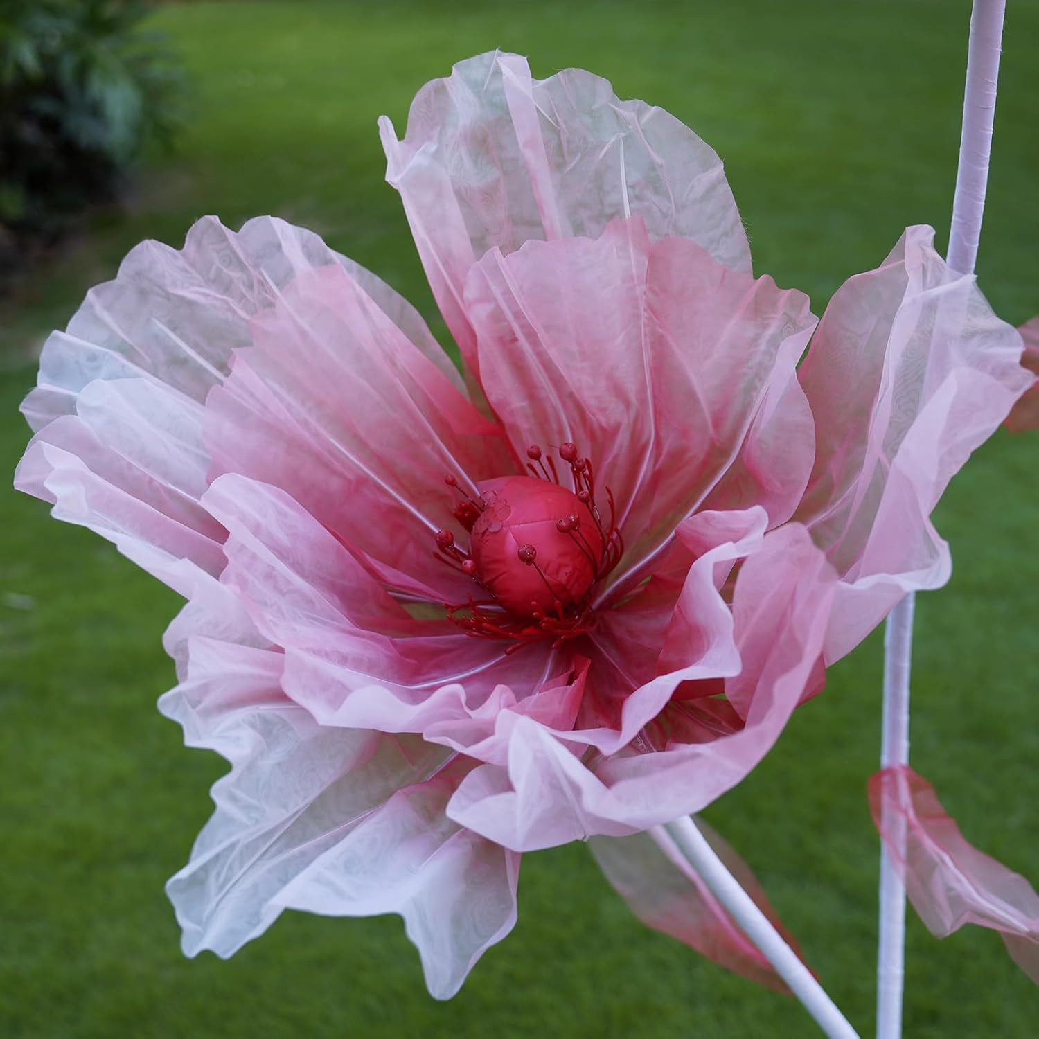 Giant Artificial Flower Decor with Stand,Oversized Freestanding Gradient Stateme