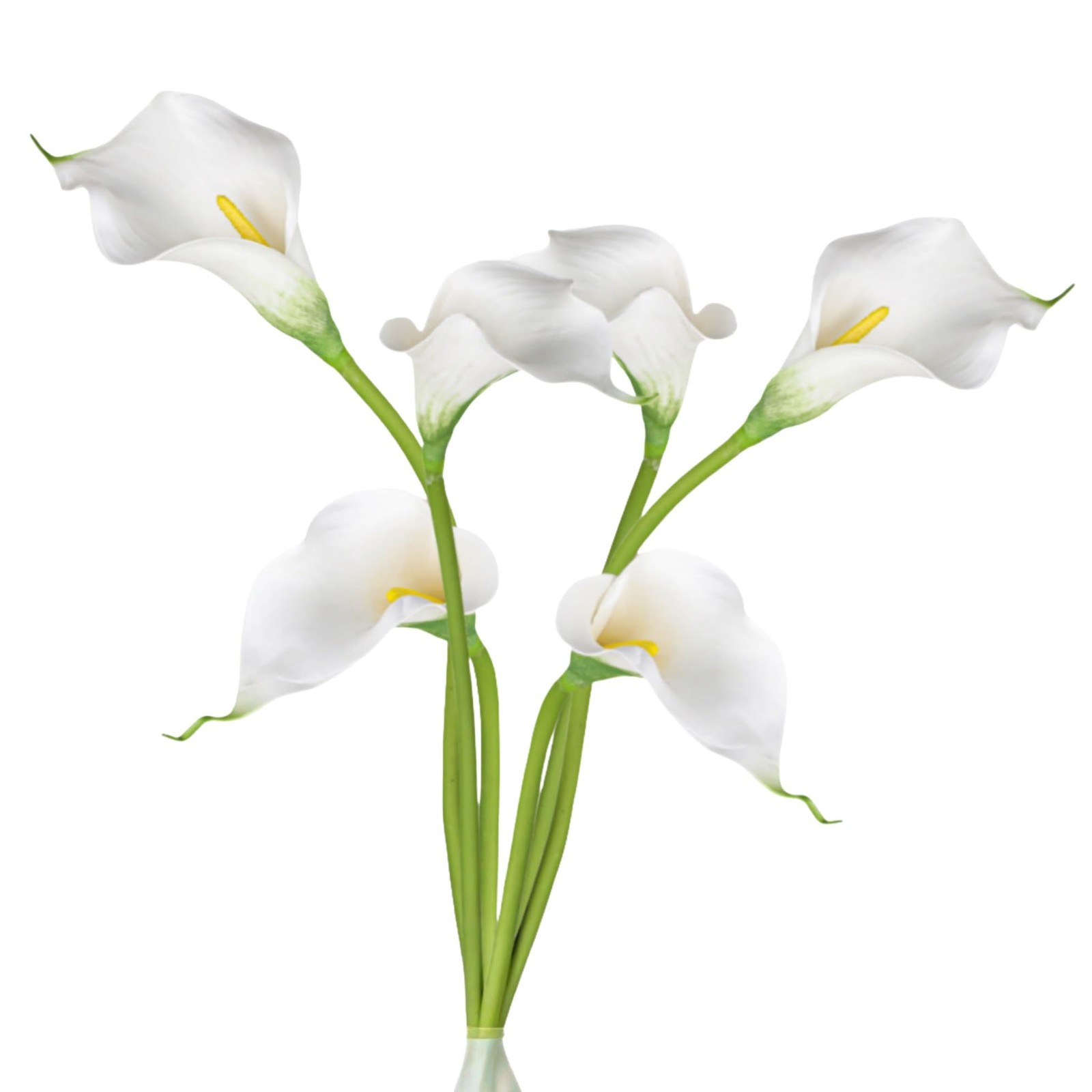 6Pcs Calla Lily Artificial Flowers, 23.6” Long Stem Faux Calla Lilies for Ho…