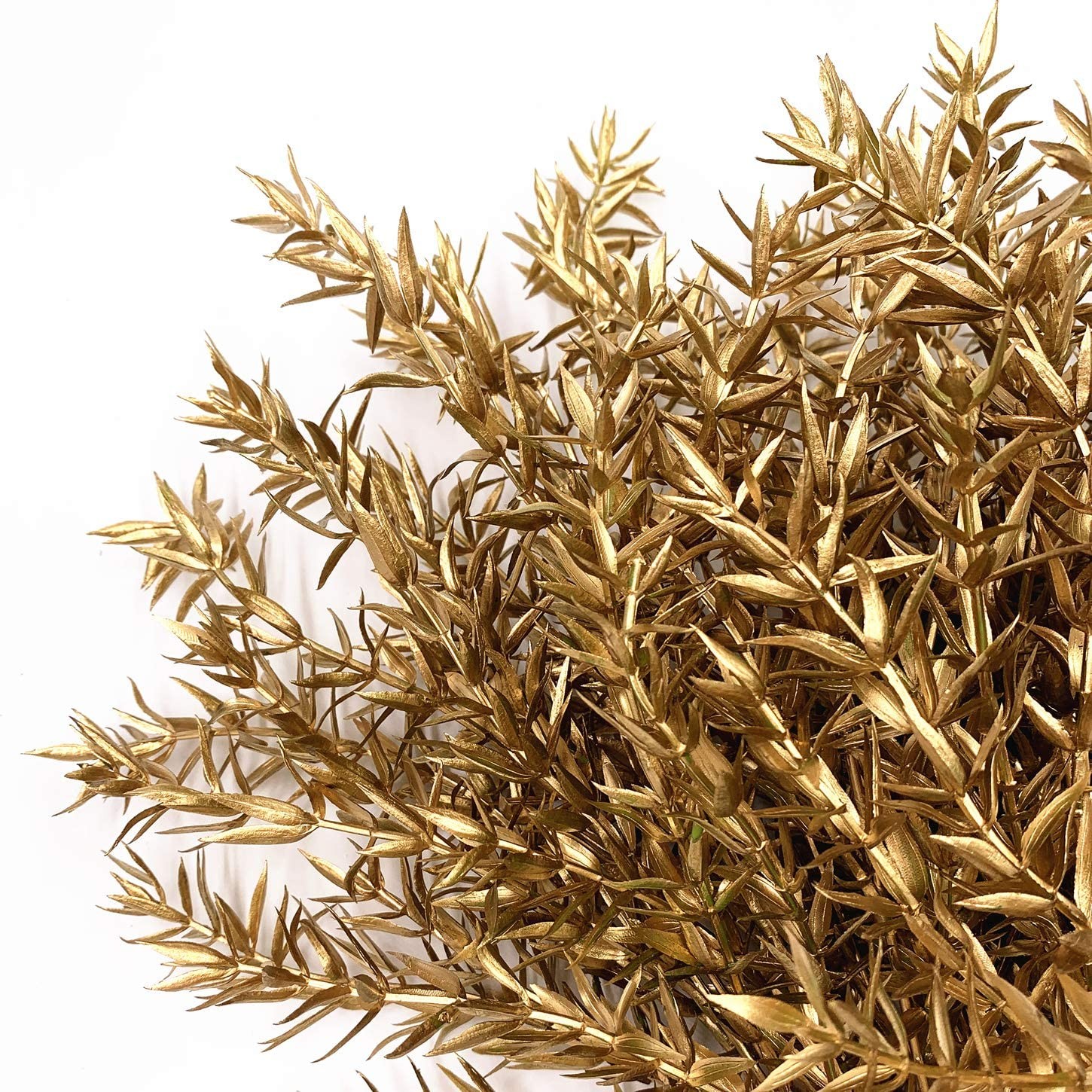 Artificial Plants for Christmas, Fake Golden Spiky Leaf Grass Plant Flowers F…