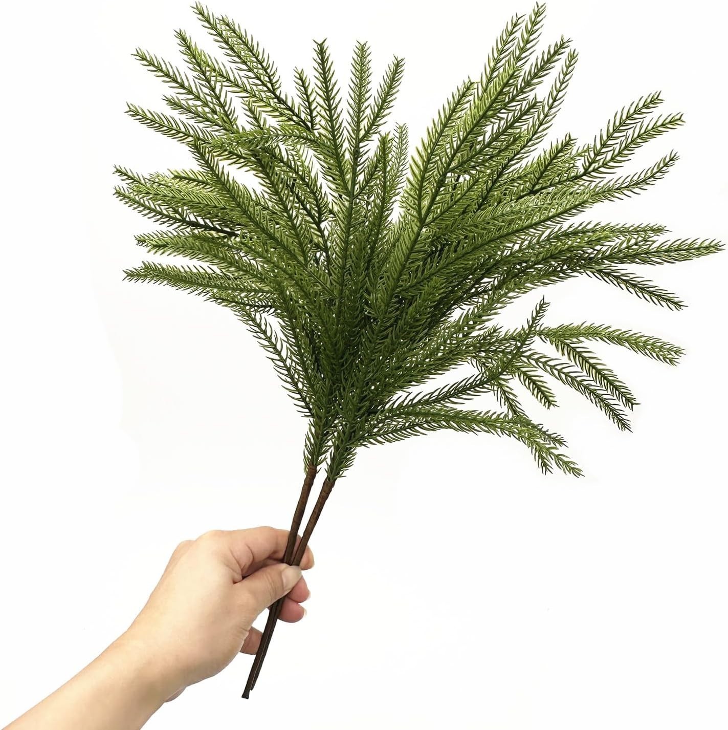 Artificial Light Green Pine Branches – Perfect for Indoor/Outdoor Arrangements