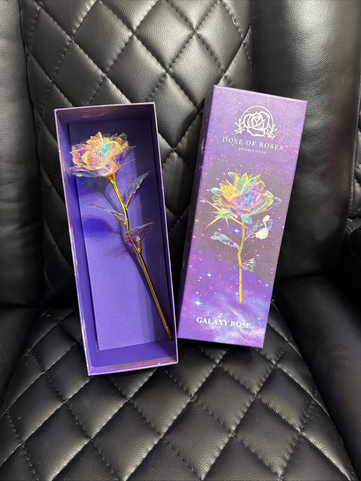 Romantic Beautiful Galaxy Rose Luminous 10″ Dose Of Roses Beverly Hills
