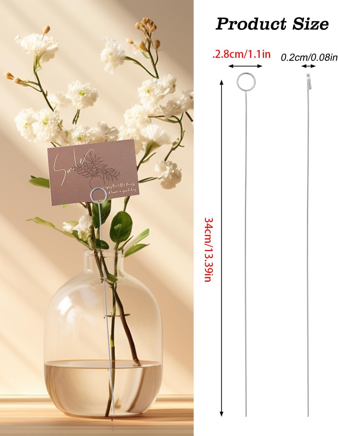 30Pcs Floral Picks-Wire Place for Wedding