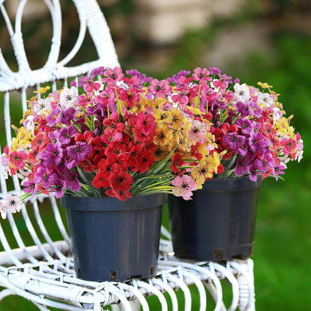 13 In. Multi-Colored Indoor/Outdoor Artificial Flower 24 Bundles