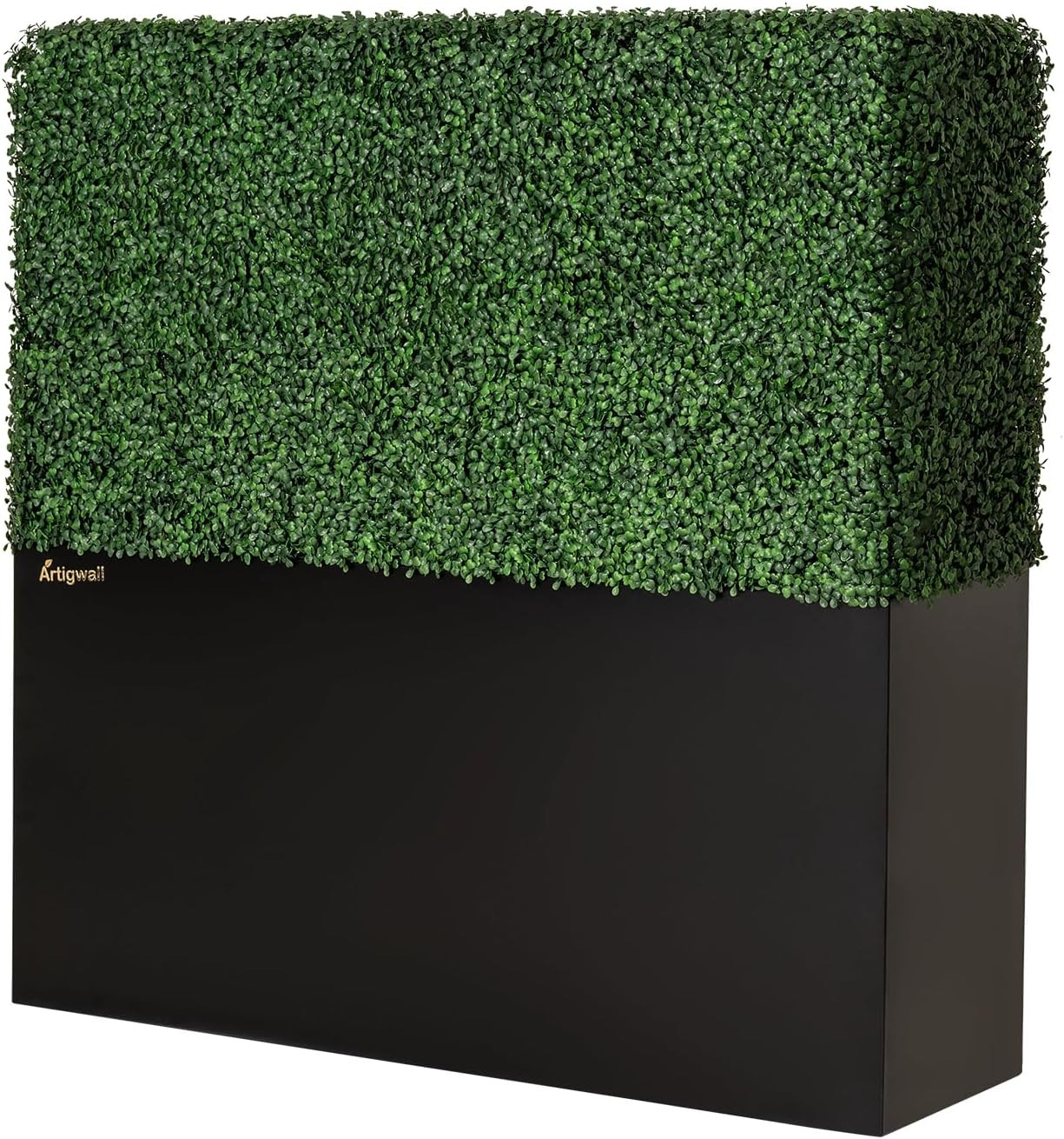 Artificial Hedge Wall, Boxwood Grass Panels with Planter 50Lx48Hx14D