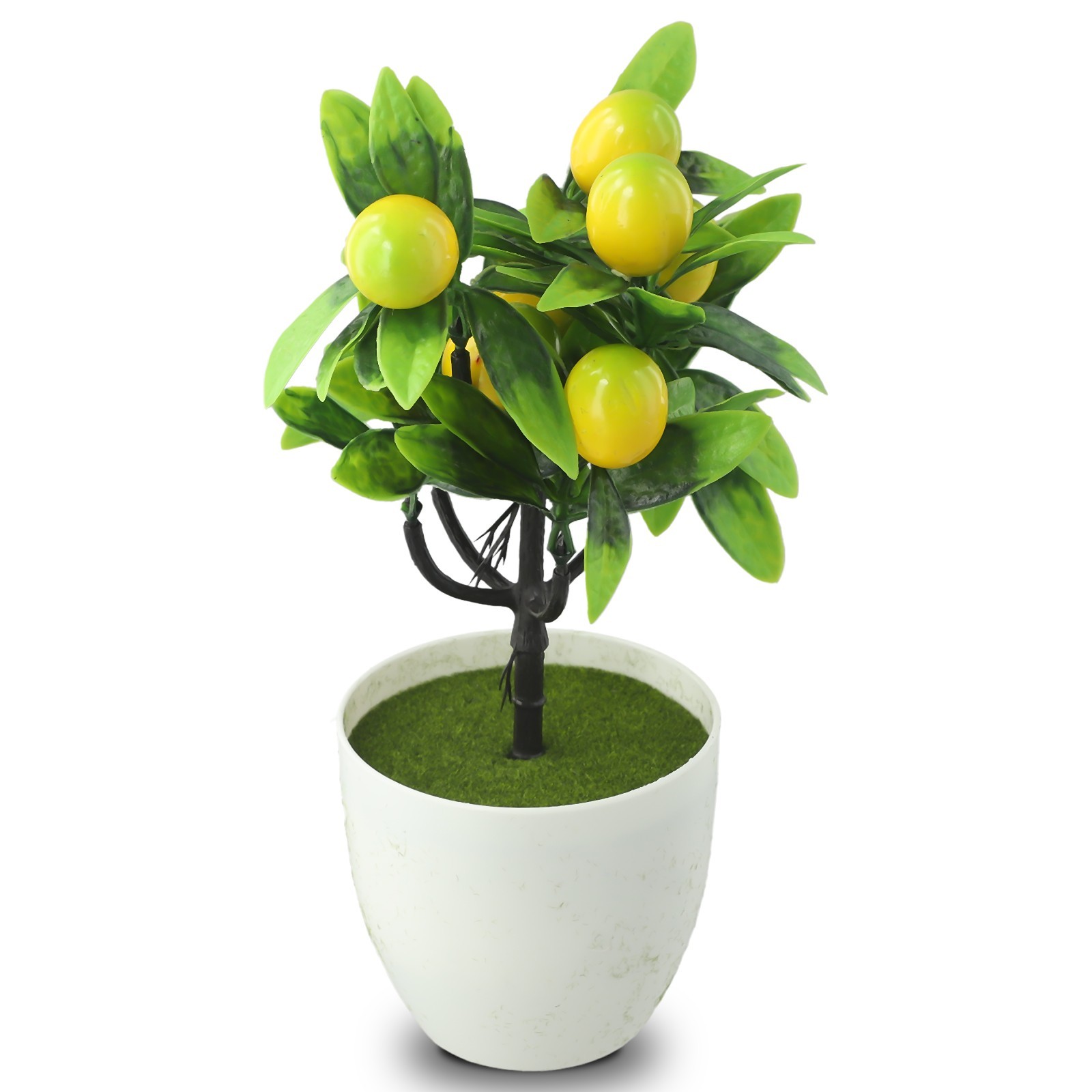 Artificial Lemon Tree Artificial Potted Flowers False Plant Diameter 18cm