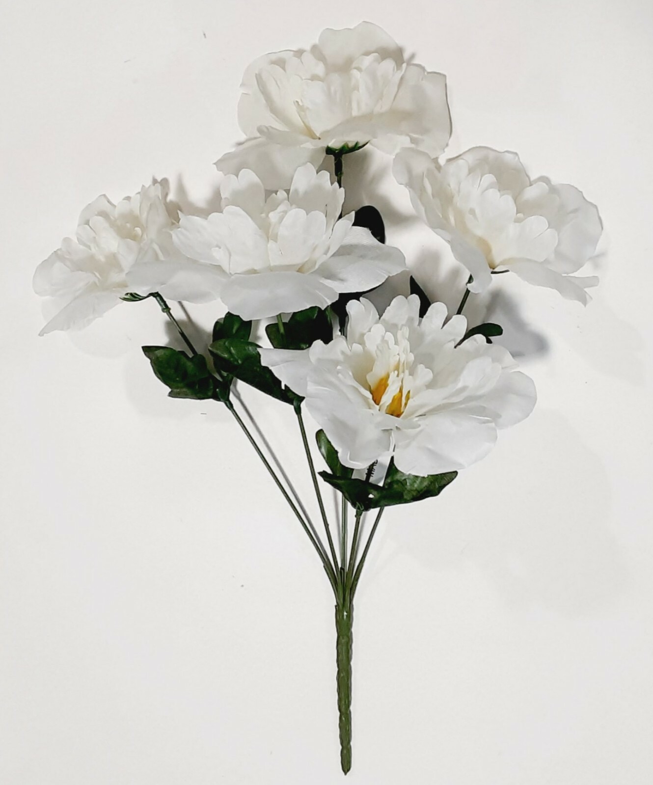 (Pack 24) 120 Cream Peonies Silk Flower 12″ Bush Home Craft In/Outdoor Decor US