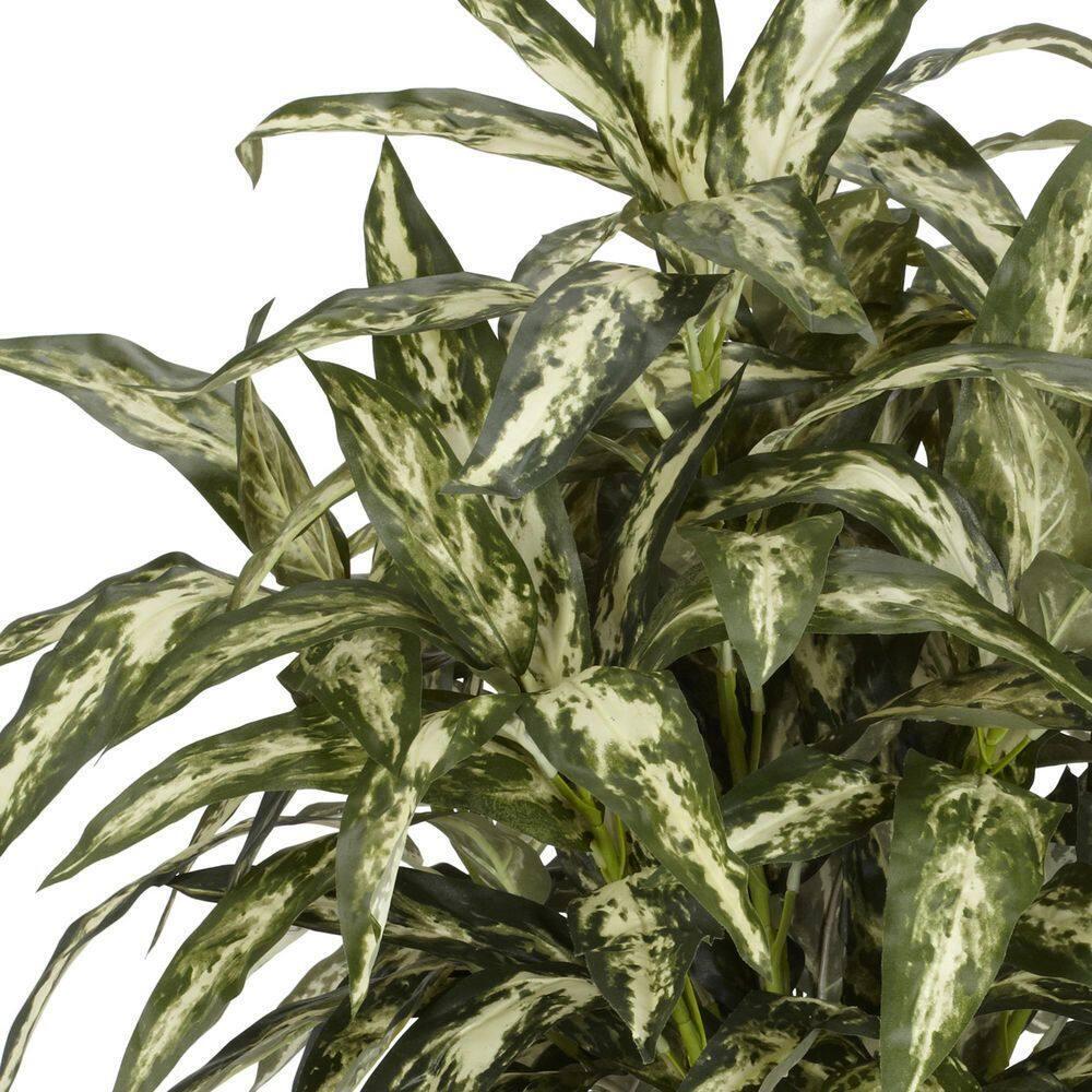 30 in. Artificial Green Aglonema with Decortaive Vase Silk Plant Colored Leaves
