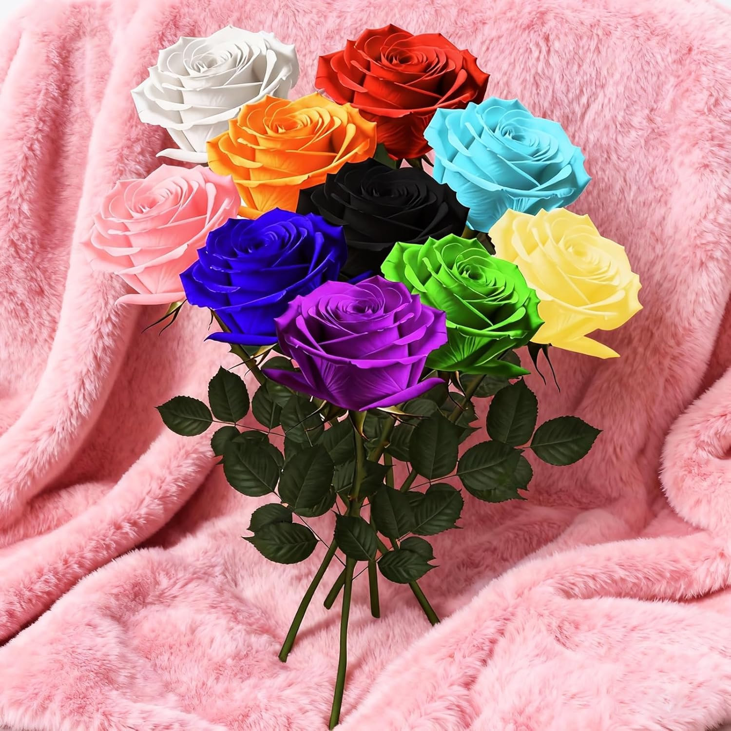 Single Forever Roses in a Box,Preserved Flowers for Delivery,Preserved Rose Gift