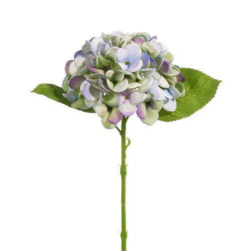 Raz Imports Real Touch Hydrangea Stem, Green and Purple – 13″ (F4441780)