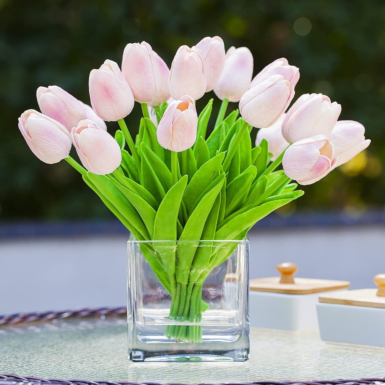 20× Artificial Tulips Flower Latex Real Touch Bridal Wedding Bouquet Home Decor