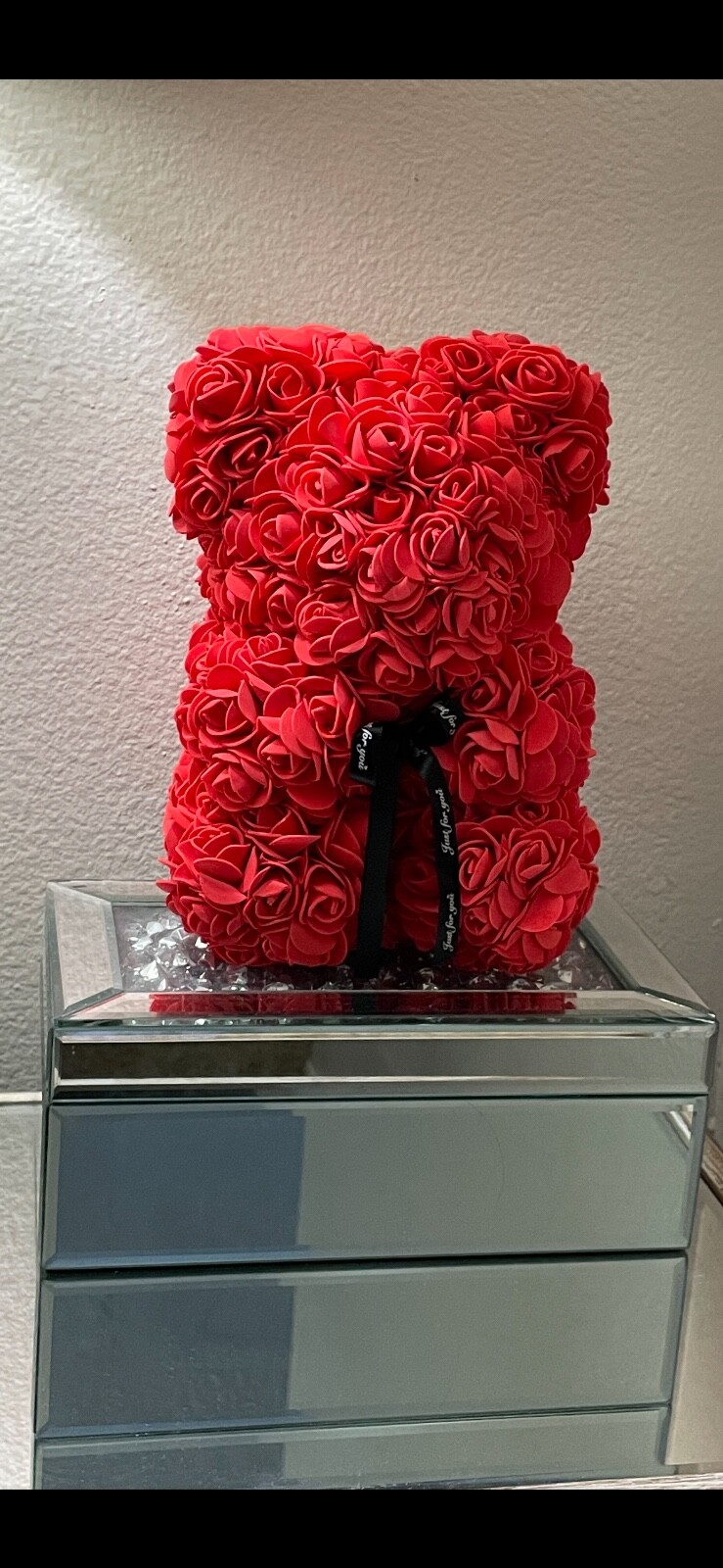 Rose Teddy Bear Birthday Valentines Gifts Red Rose Teddy Floral Foam Rose