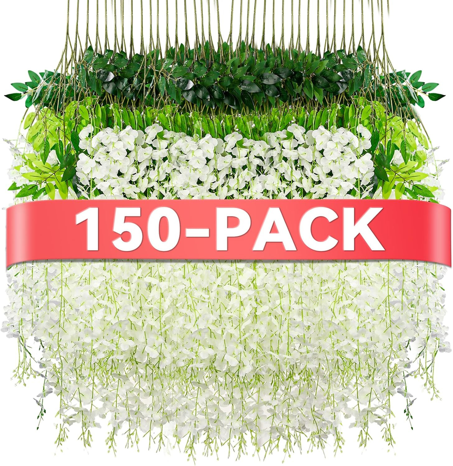 Wisteria Hanging Flowers,Fake Hanging Flowers,Wisteria Artificiales Garland for