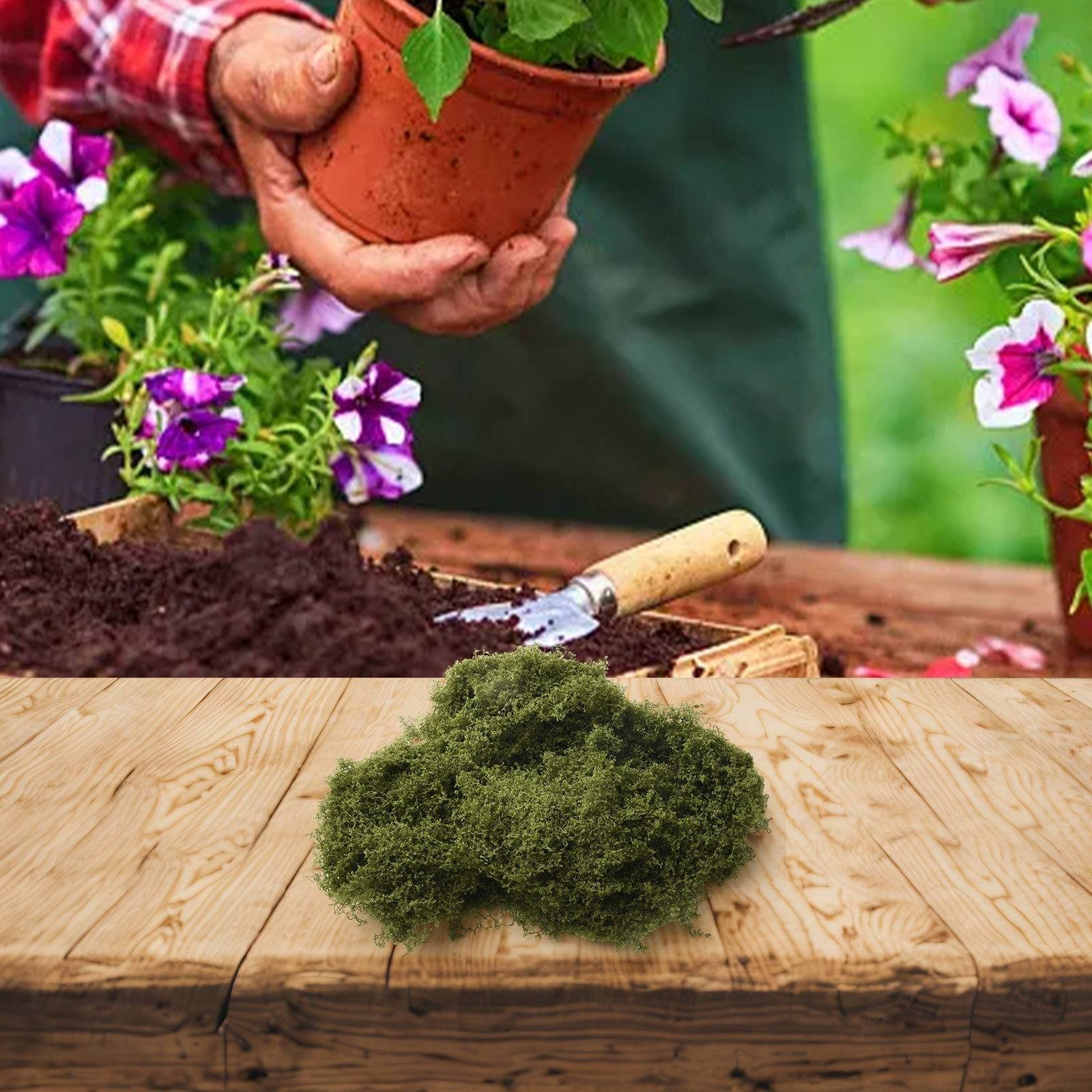 Lifelike Design Artificial-Moss For Plant Pot Decoration Enhance Aesthetics New