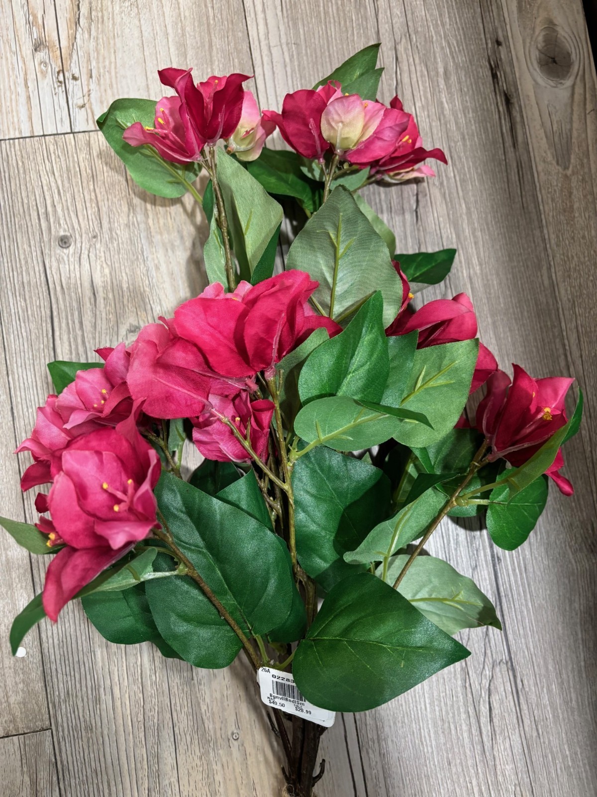 NEW Pottery Barn Faux Bougainvillea Flowers Bunch Bundle Stems Vase Decor NWT