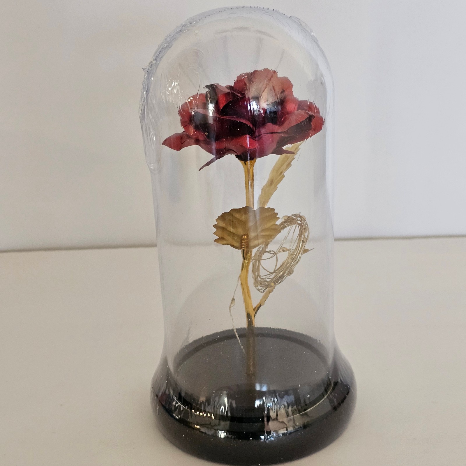 Eternal Forever Rose in Glass Dome with LED Light Romantic Christmas Gift