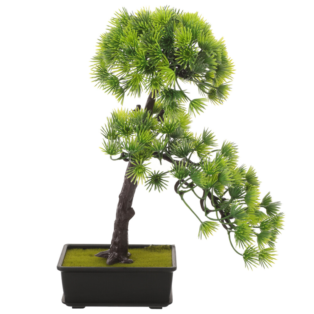 Artificial Pine Tree Ornament Plant Potted Bonsai Decoration Lifelike Potted