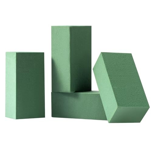 Floral Foam Blocks Wet Green Bricks for Flower Arrangements 4 Pack