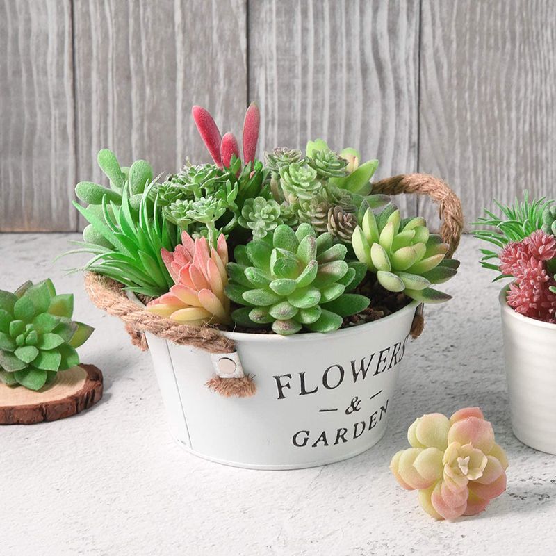 11pcs Artificial Plant Unpotted Decorative Succulents Home And Garden Decor NEW