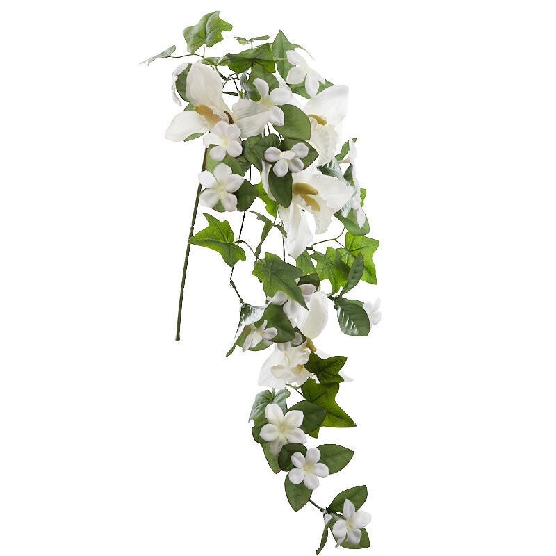 Artificial Cascading Cream Stephanotis 31″ Floral Stem
