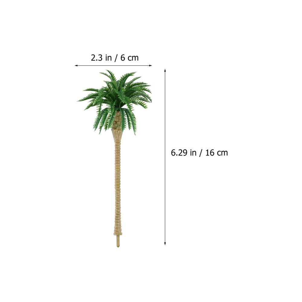 1/64 Diorama Palm Trees Artificial Coconut Plants Indoor Supplies