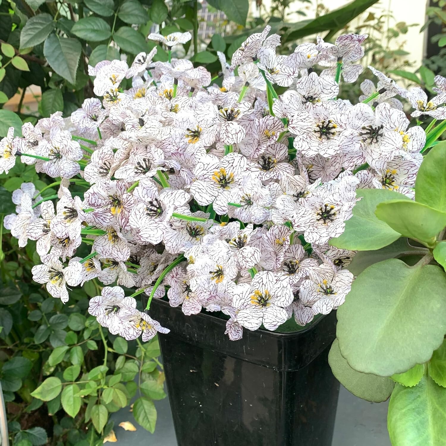 Realistic Faux Silk Flowers – 20 Bundles for -Round Indoor & Outdoor Delight