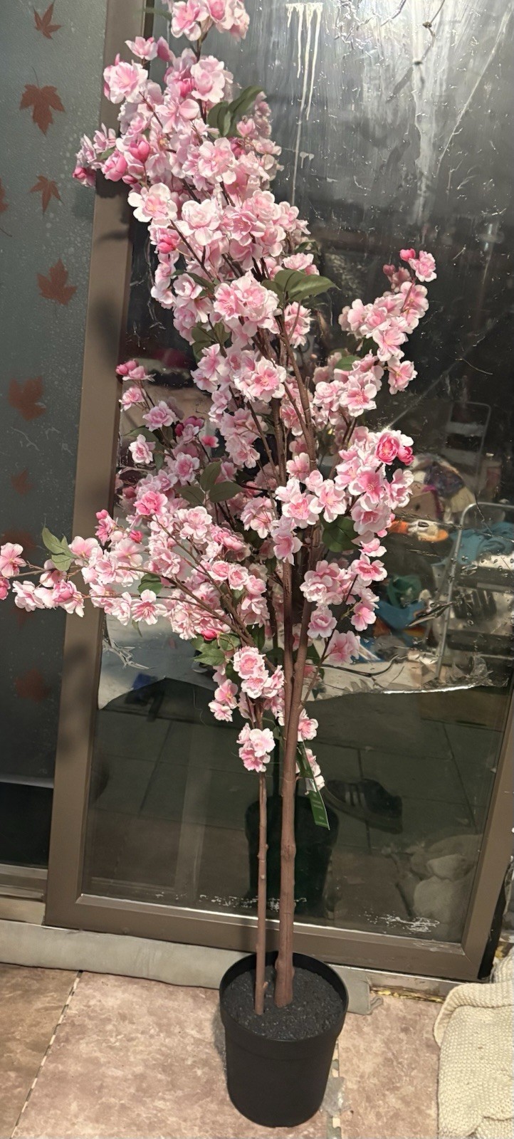6Ft Pink Cherry Blossom Artificial Tree for Home Office Indoor Decor NWT Ashland