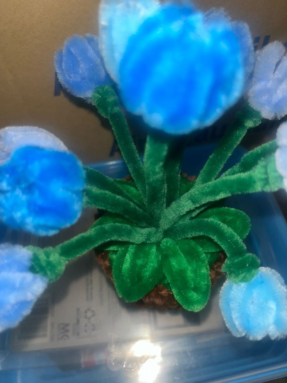 Handmade Pipe Cleaner Mini Tulip Pot | Perfect Gift or Room Decor