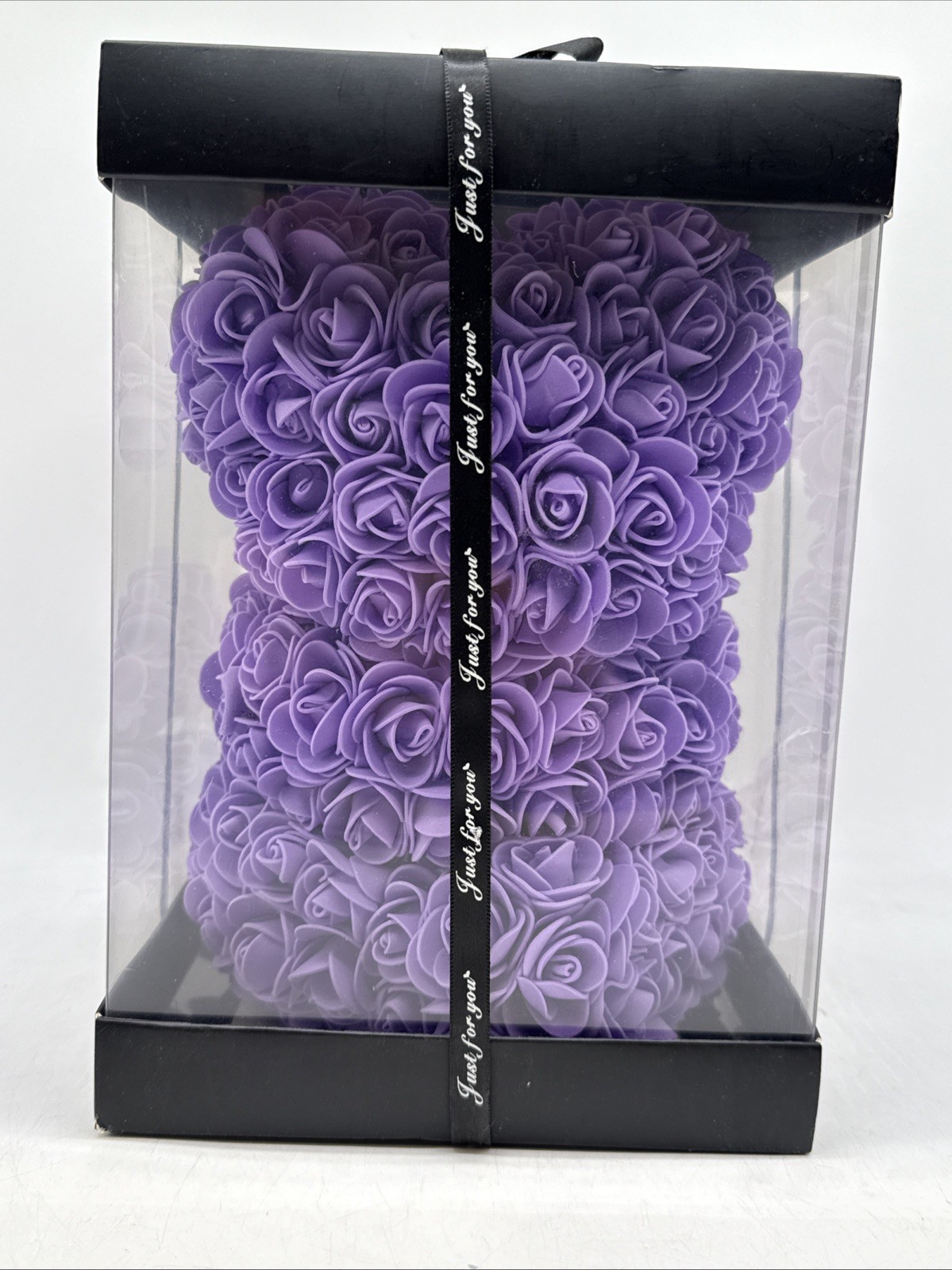 Purple Flower Eternal Rose Teddy Bear Christmas Mother’s Day Birthday Love