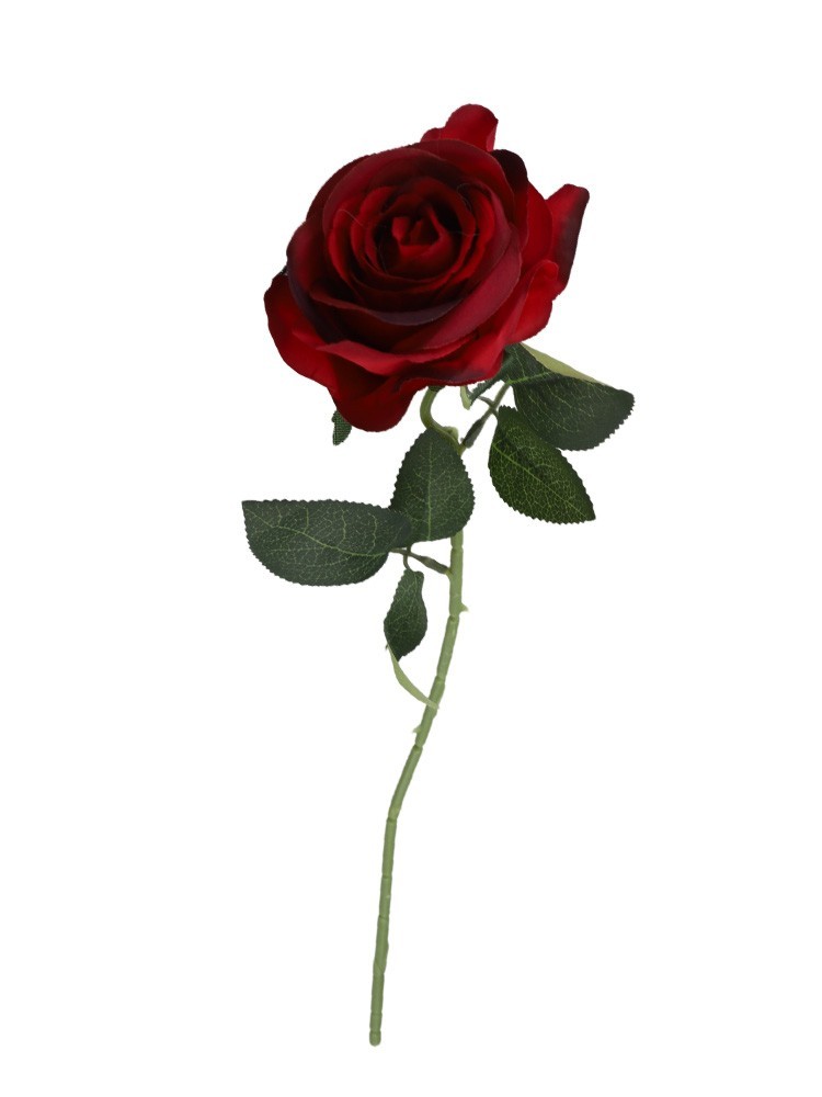Stylish Single Rose Artificial Flower for Captivating Living Room Ambiance