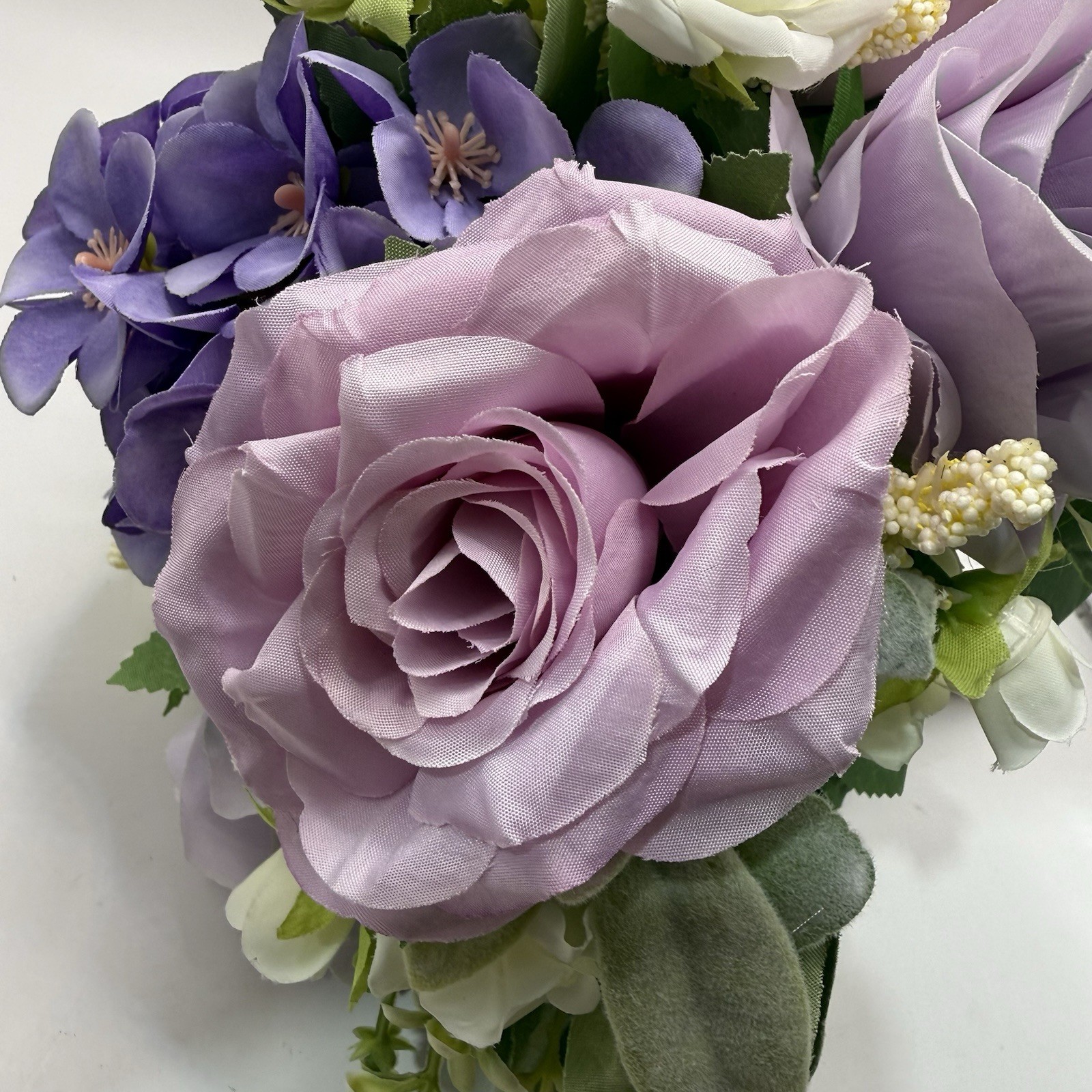 Wedding Bouquet Bride Bridal Bridesmaid Centerpiece Artificial Flowers Lilac