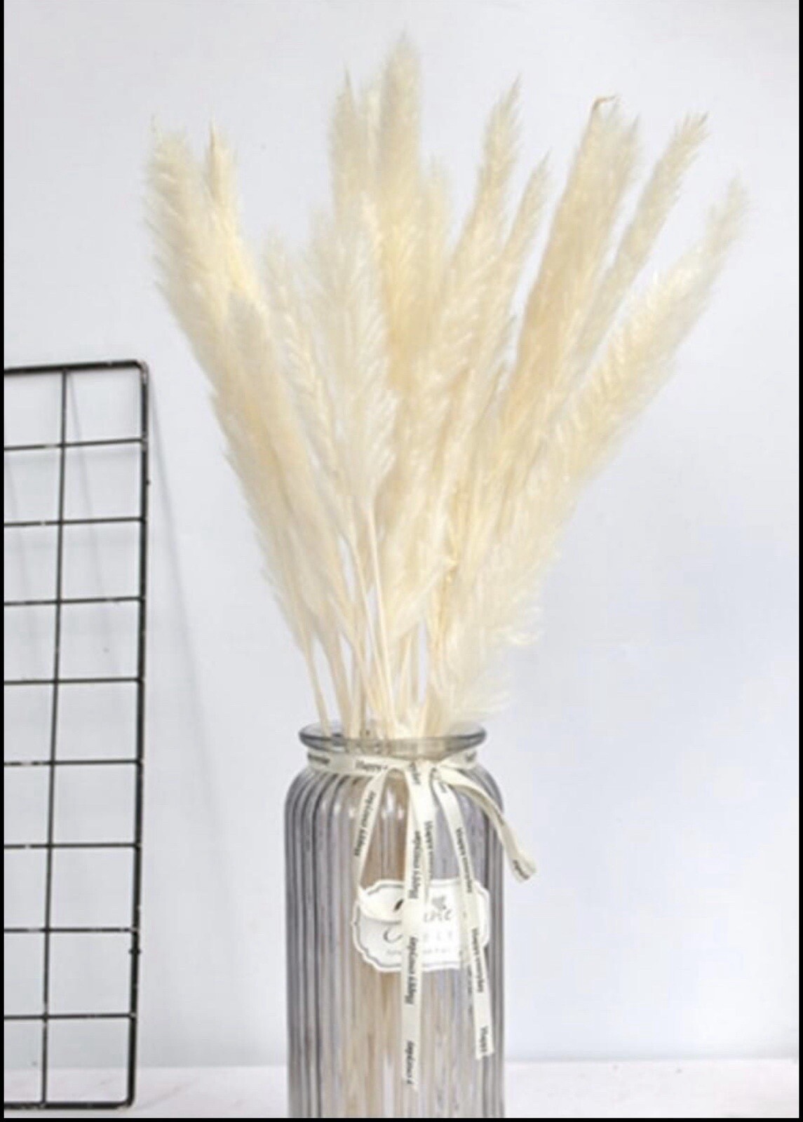 15PCS Natural Dried Pampas Grass 24 In. Reed Flower Wedding Bouquet Home Decors