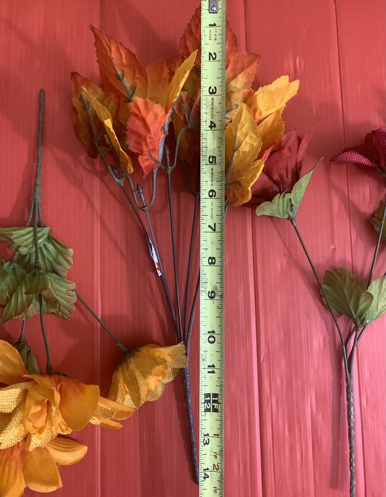 Artificial Flowers Silk Flowers Realistic Flowers (4) Pieces Set – Pre-Owned