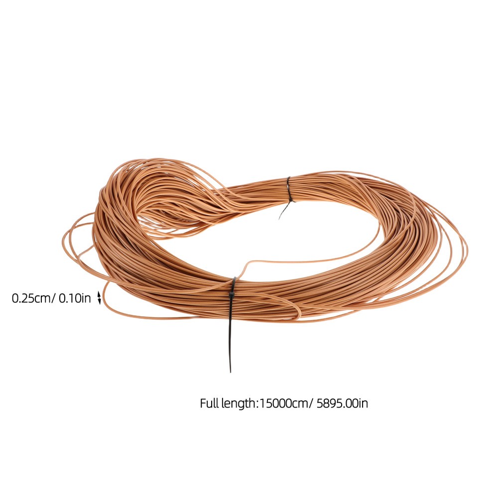 1 Set Synthetic Rattan Weaving Material – 492ft 2.5mm Round Plastic Rattan –