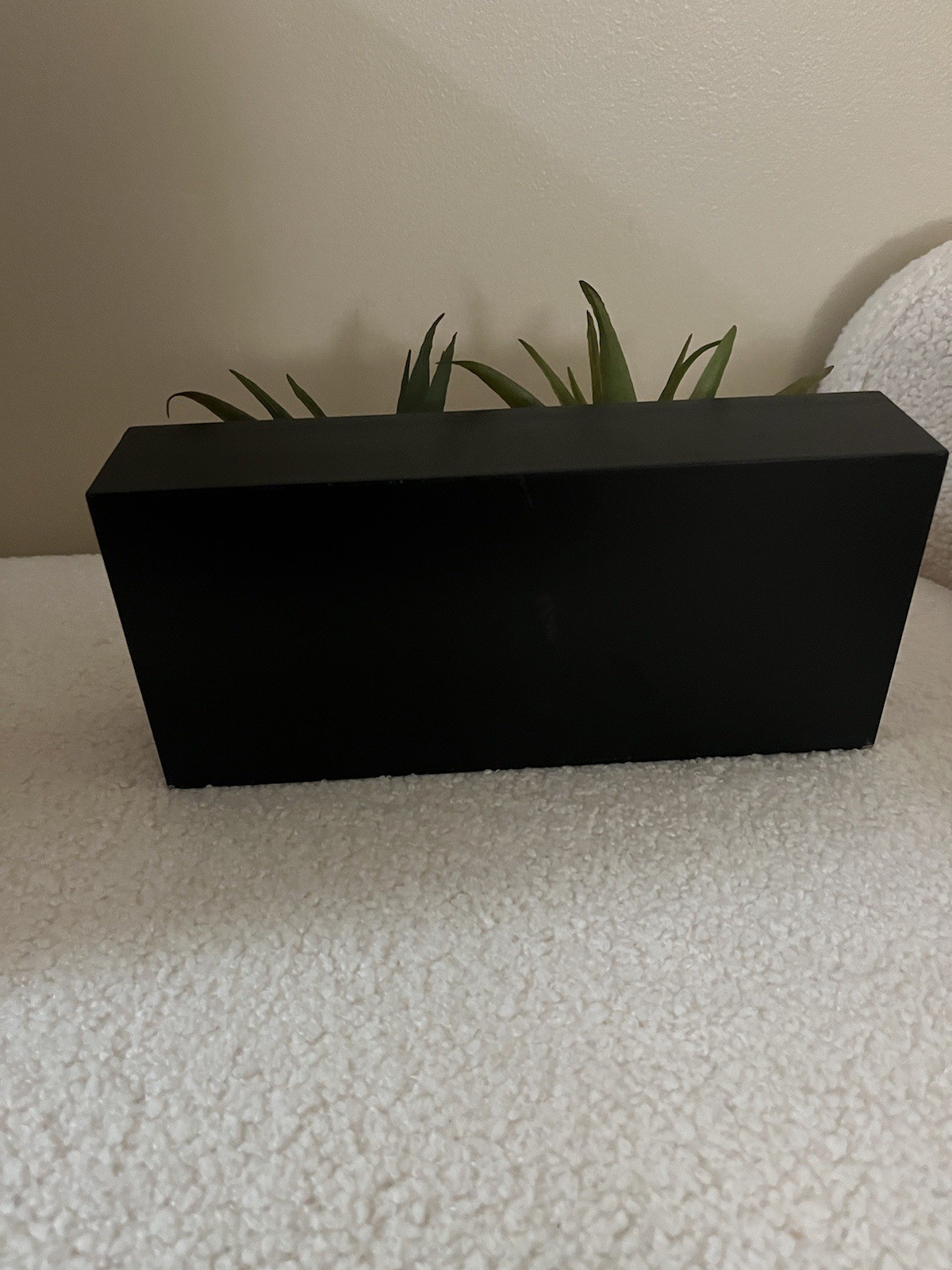 amazon mygift 10 inch fake artificial grass plant black wood planter pebbles