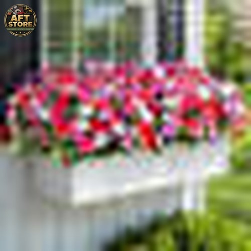 Primrue 8 Bundles Faux Silk Impatiens Flowers – Red, White, Purple