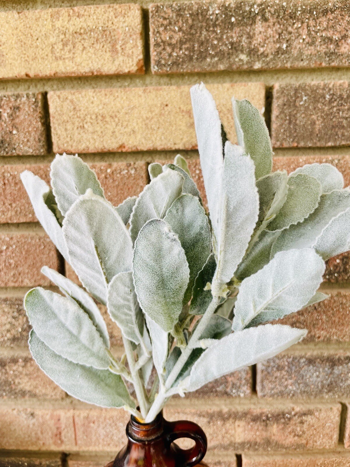 Frosted Lamb’s Ear Pick, 15” Bundle Of 3 Floral Arrangements Greenery New
