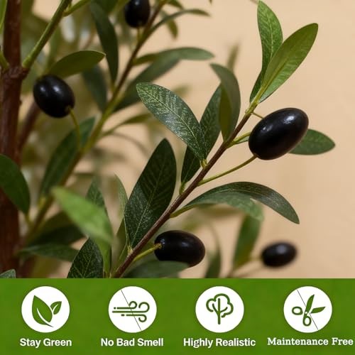 Olive Tree Olive Trees Artificial Indoor 6FT Faux Olive Tree with