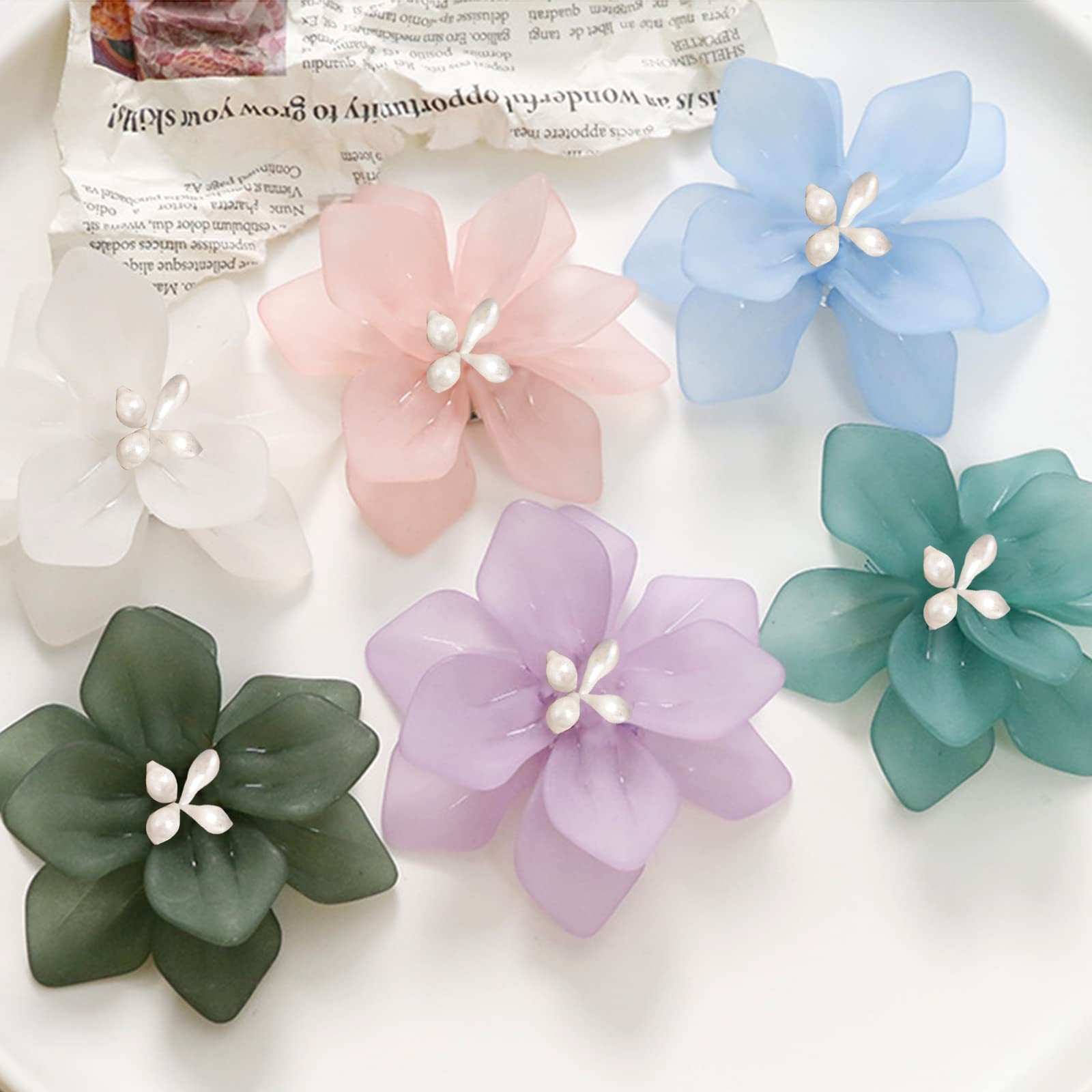 1800 PCS Stamens For Artificial Flowers DIY Scrapbook Decoration White