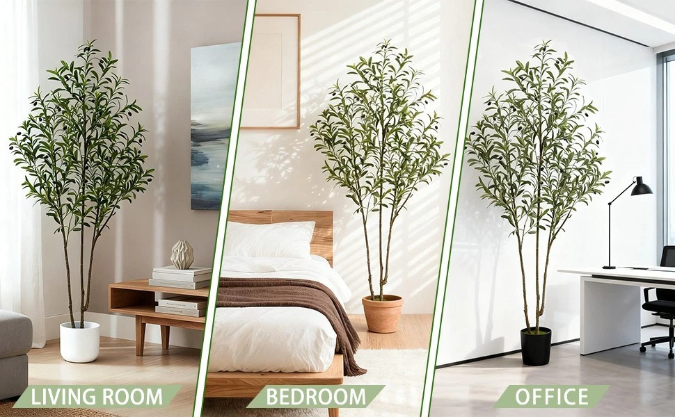 Olive Trees Artificial Indoor 6FT Tall Faux Olive Tree for Home Office Decor