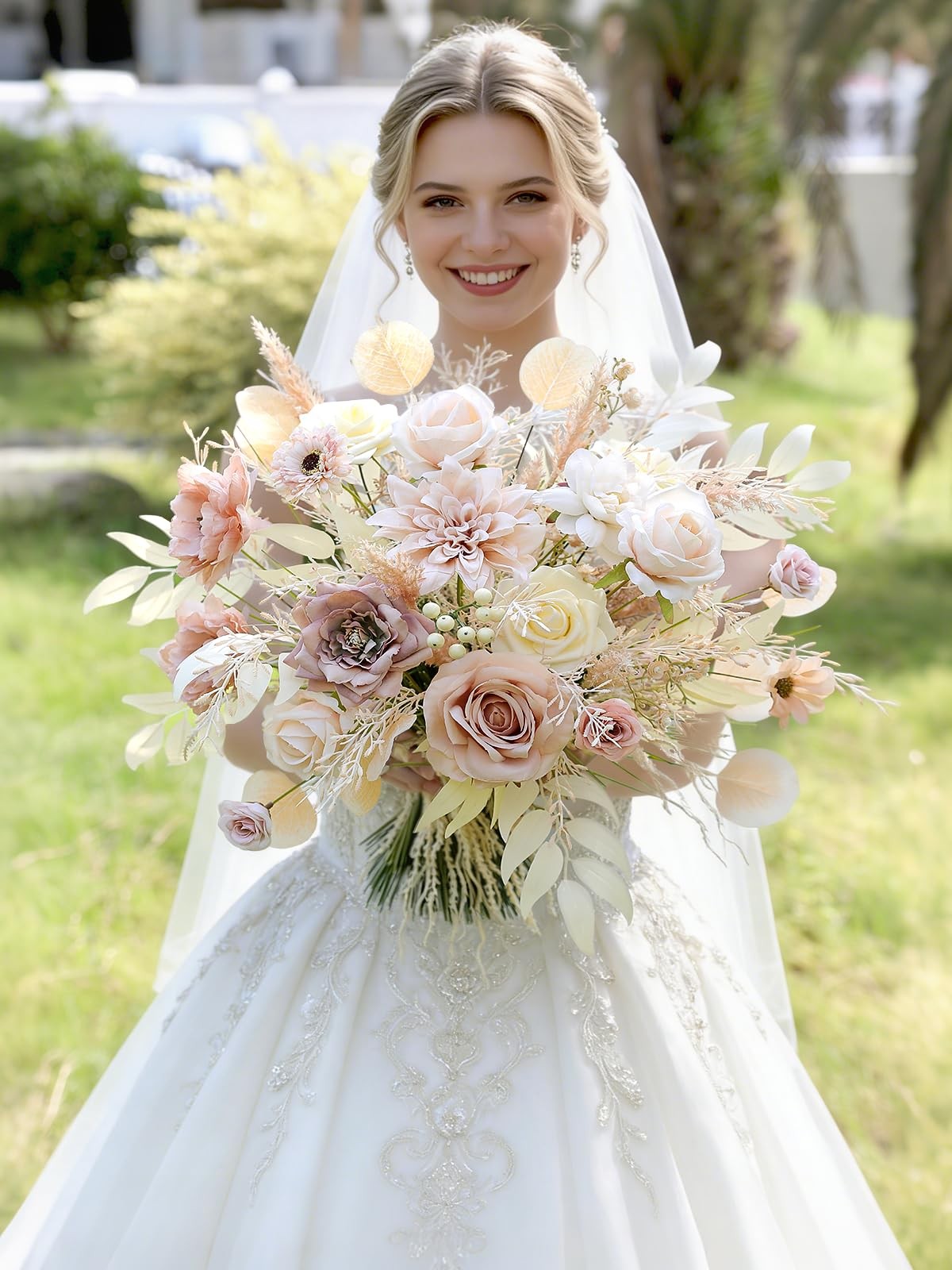 Artificial Flowers Nude Color Box Set for DIY Bridal Bouquets Wedding Shower …